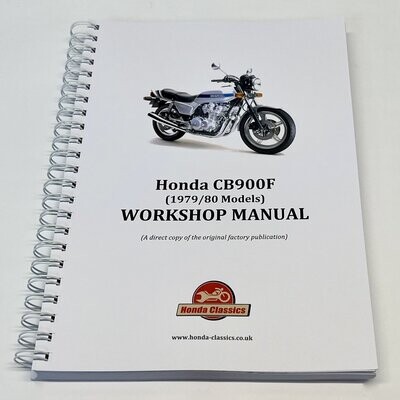 Factory Workshop Manual, CB900F - HWM073