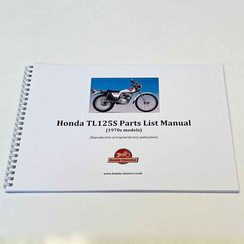 Factory Parts List Manual, TL125S- HPL026