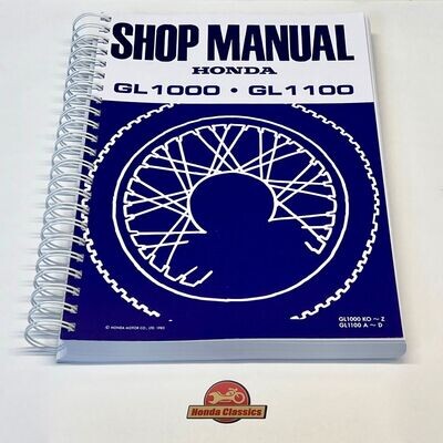 Factory Workshop Manual, GL1000/1100 - HWM076
