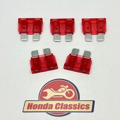 Blade Fuse, Red 10 Amp (Pack of 5) - FUS010