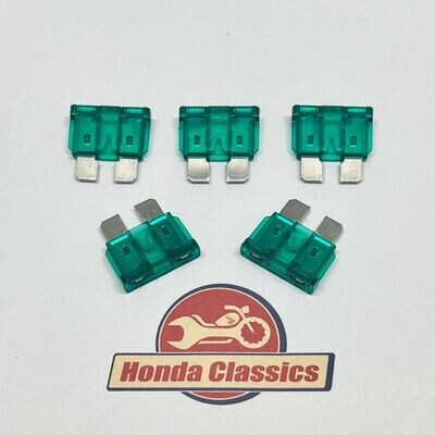 Blade Fuse, Green 30 Amp (Pack of 5) - FUS013