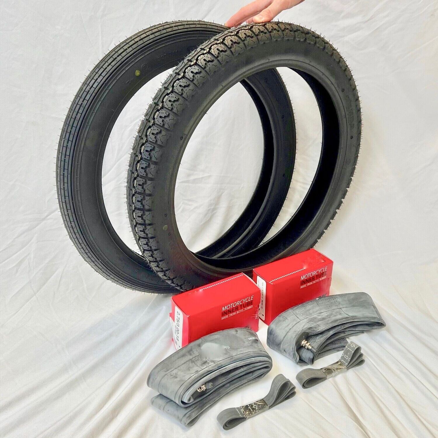 Front & Rear Tyre, Inner Tube & Rim Tape Set - KIT303