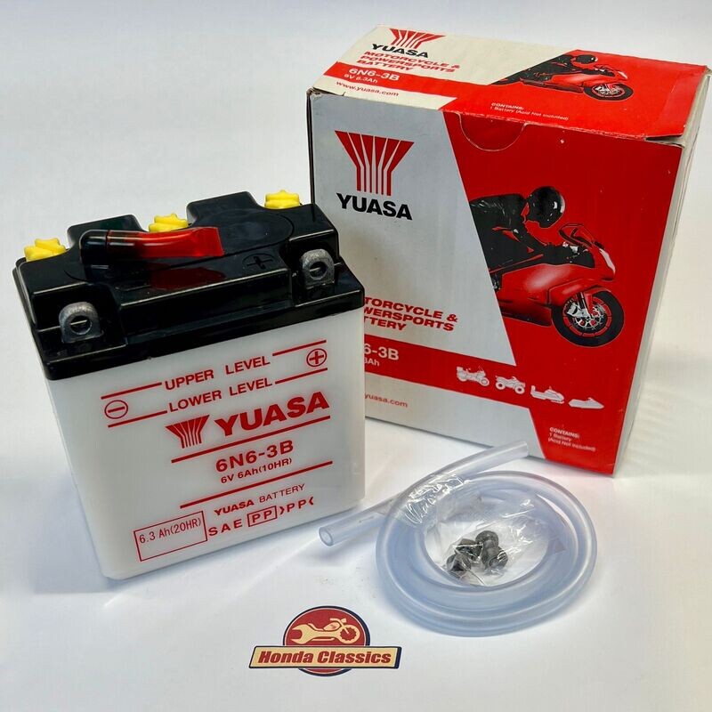 Battery, Yuasa 6N6-3B. BAT614Y