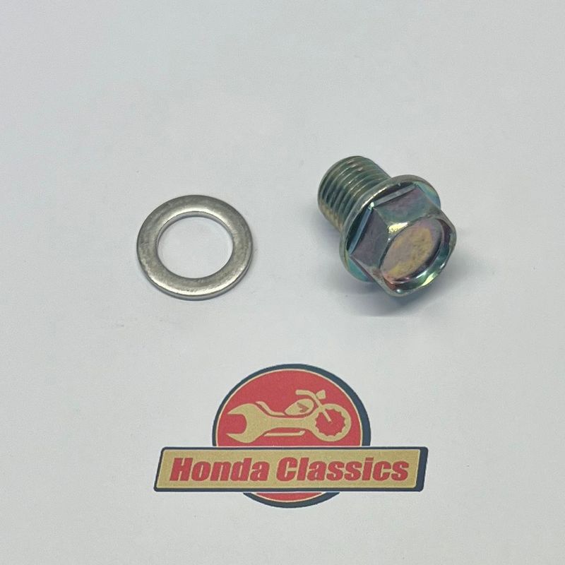 Engine Oil Sump Drain Bolt & Washer, 14mm. 92800-14000
