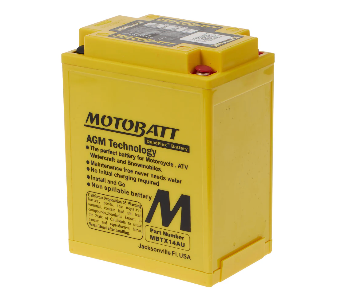 Battery, Motobatt MBTX14AU - BAT012