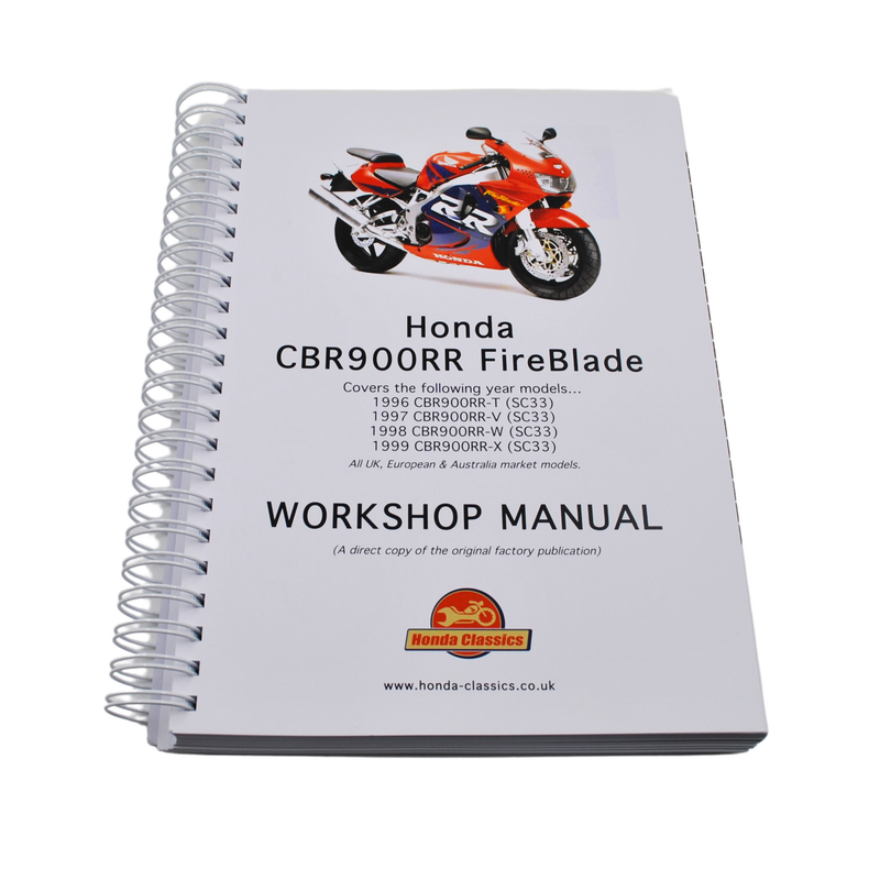 Factory Workshop Manual, CBR900RR FireBlade - HWM077