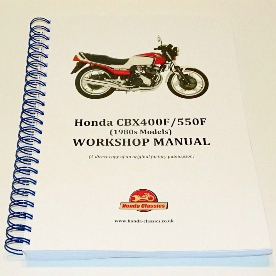 Factory Workshop Manual, CBX400/550F - HWM048