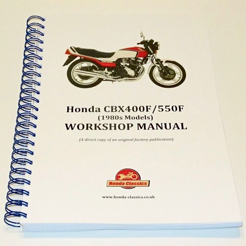 Factory Workshop Manual, CBX400/550F - HWM048