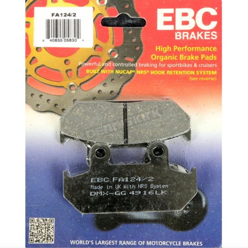 Front Brake Disc Pads, Pair. EBC-FA124/2