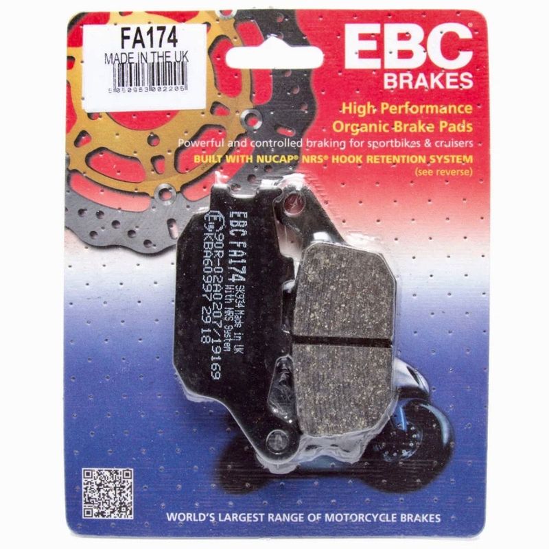 Rear Brake Disc Pads, Pair. EBC-FA174
