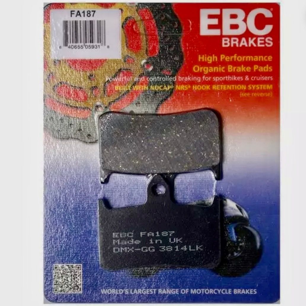 Front Brake Disc Pads, Pair. EBC-FA187