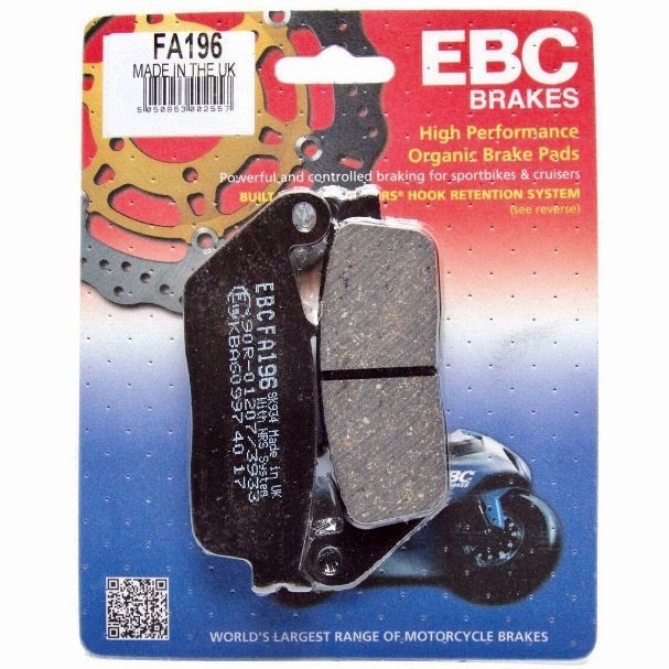 Brake Disc Pads, Pair. EBC-FA196