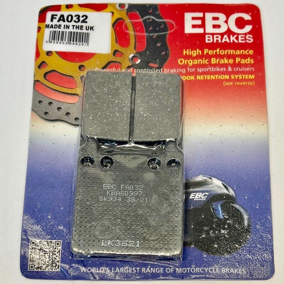 Rear Brake Disc Pads, Pair. EBC-FA032