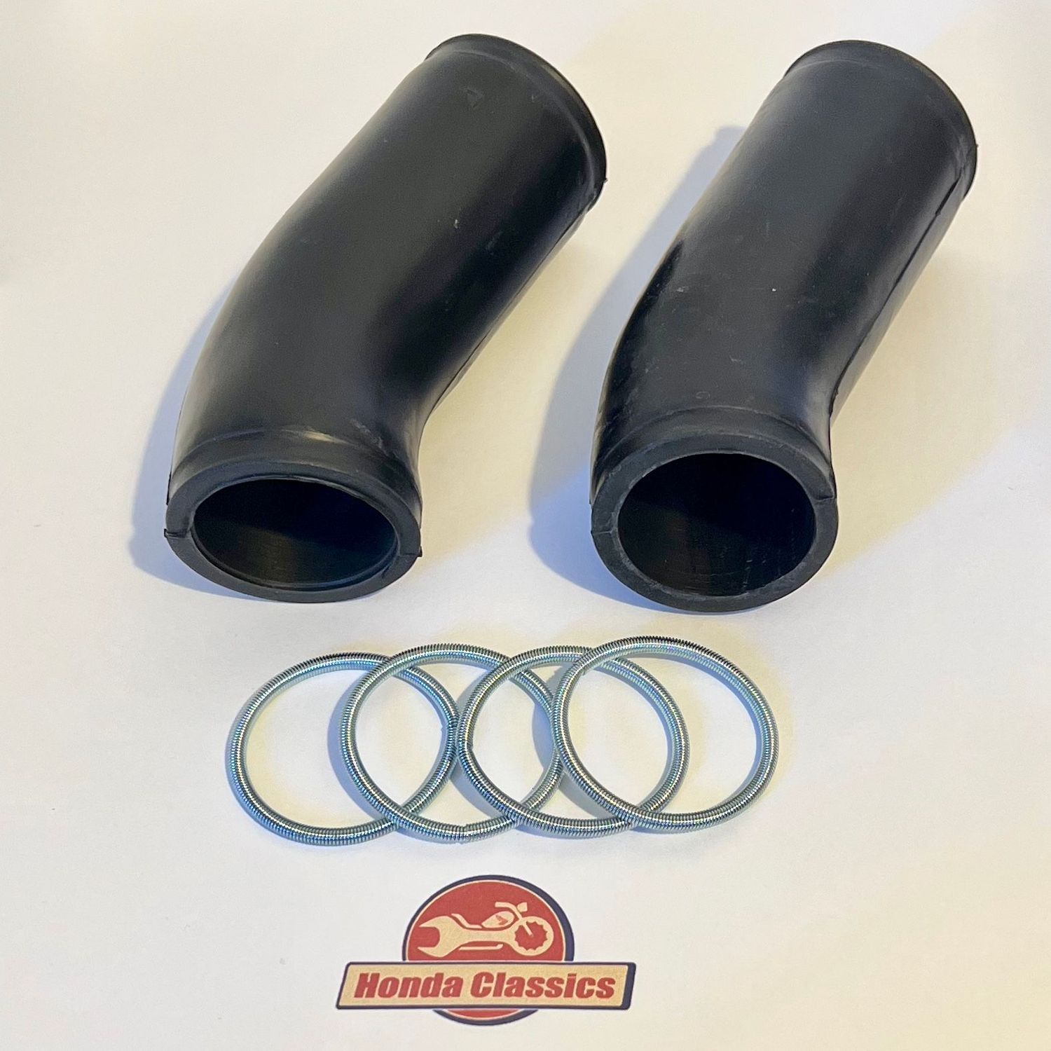 Air Filter Intake Rubber Tube & Spring Clip Set (Pair) - KIT196