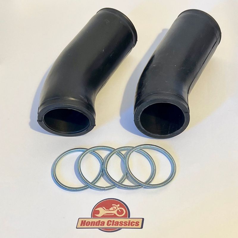 Air Filter Intake Rubber Tube & Spring Clip Set (Pair) - KIT196