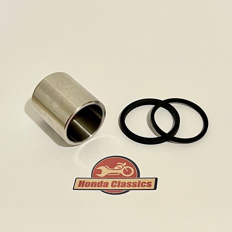Brake Caliper Piston, Stainless-Steel & Seals. 43107-MA7-006P