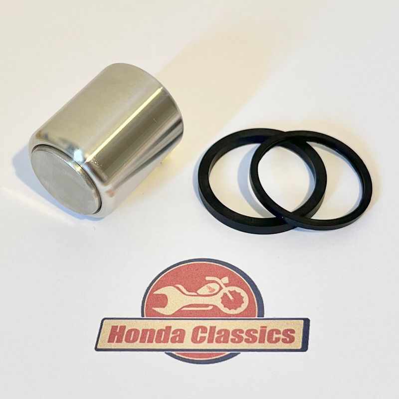 Brake Caliper Piston Stainless Steel & Seals Set. 45107-MN4-016P