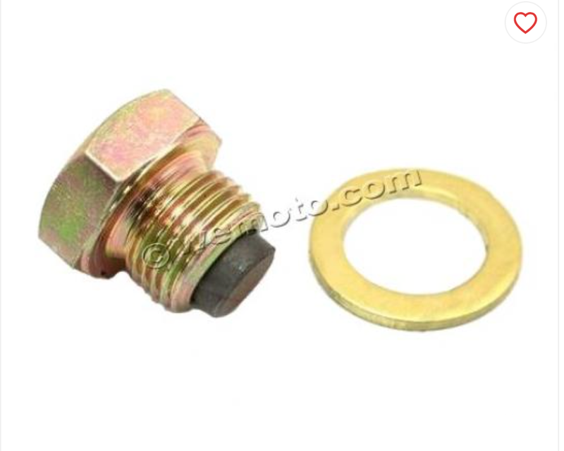 Engine Oil Sump MAGNETIC Drain Bolt & Washer, 12mm. KIT206