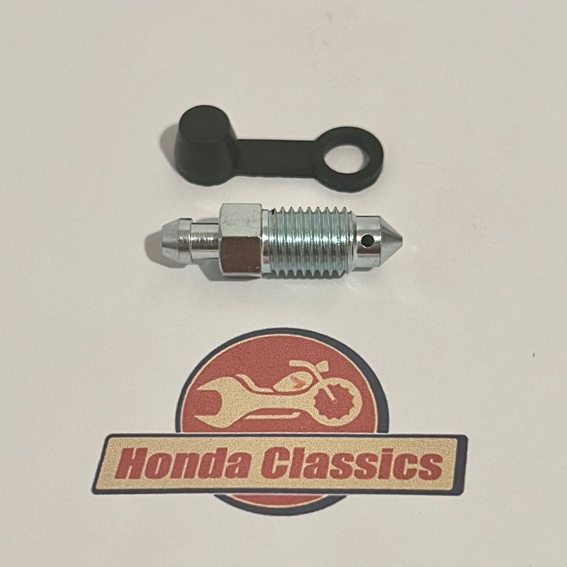 Brake Caliper Bleed Valve Screw & Rubber Cap Set (10mm). KIT129