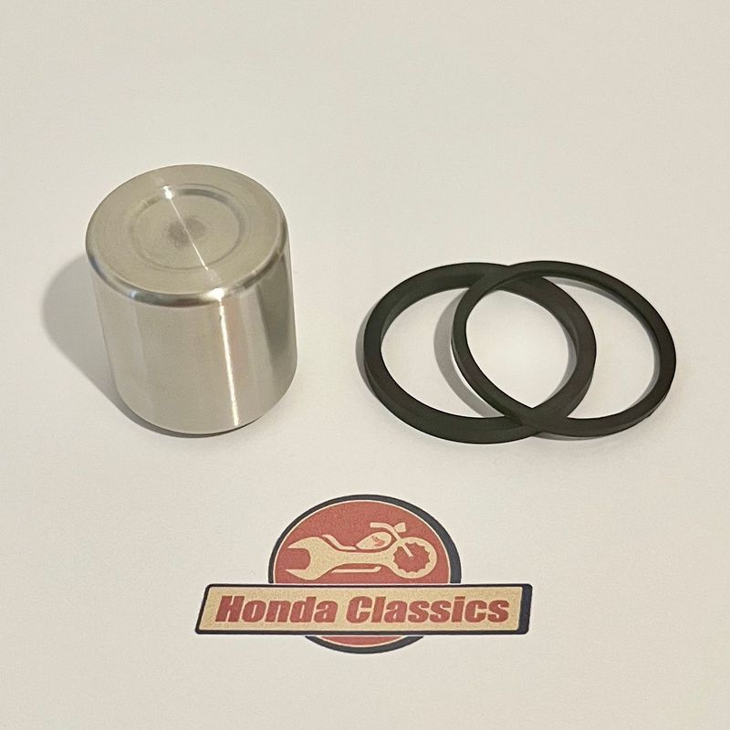 Front Brake Caliper Piston (Stainless Steel) & Seals Set. 45107-MA7-006P Front Brake Caliper Piston (Stainless Steel) & Seals Set. 45107-MA7-006P