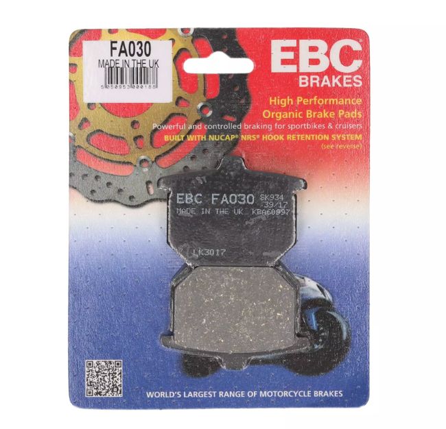 Brake Disc Pads, Pair. EBC-FA030