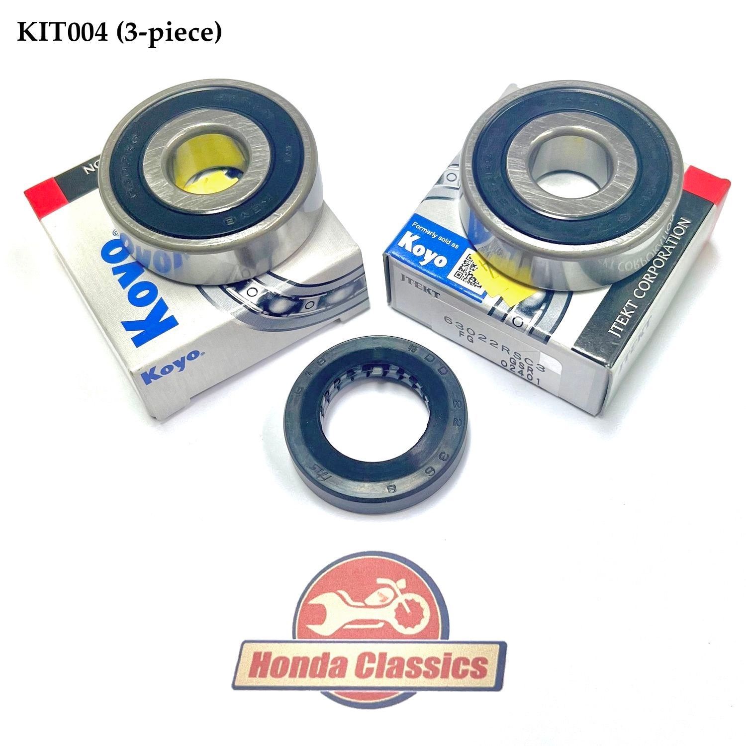 Front Wheel Bearings & Dust Seal Set (3-piece) - KIT004 Front Wheel Bearings & Dust Seal Set (3-piece) - KIT004