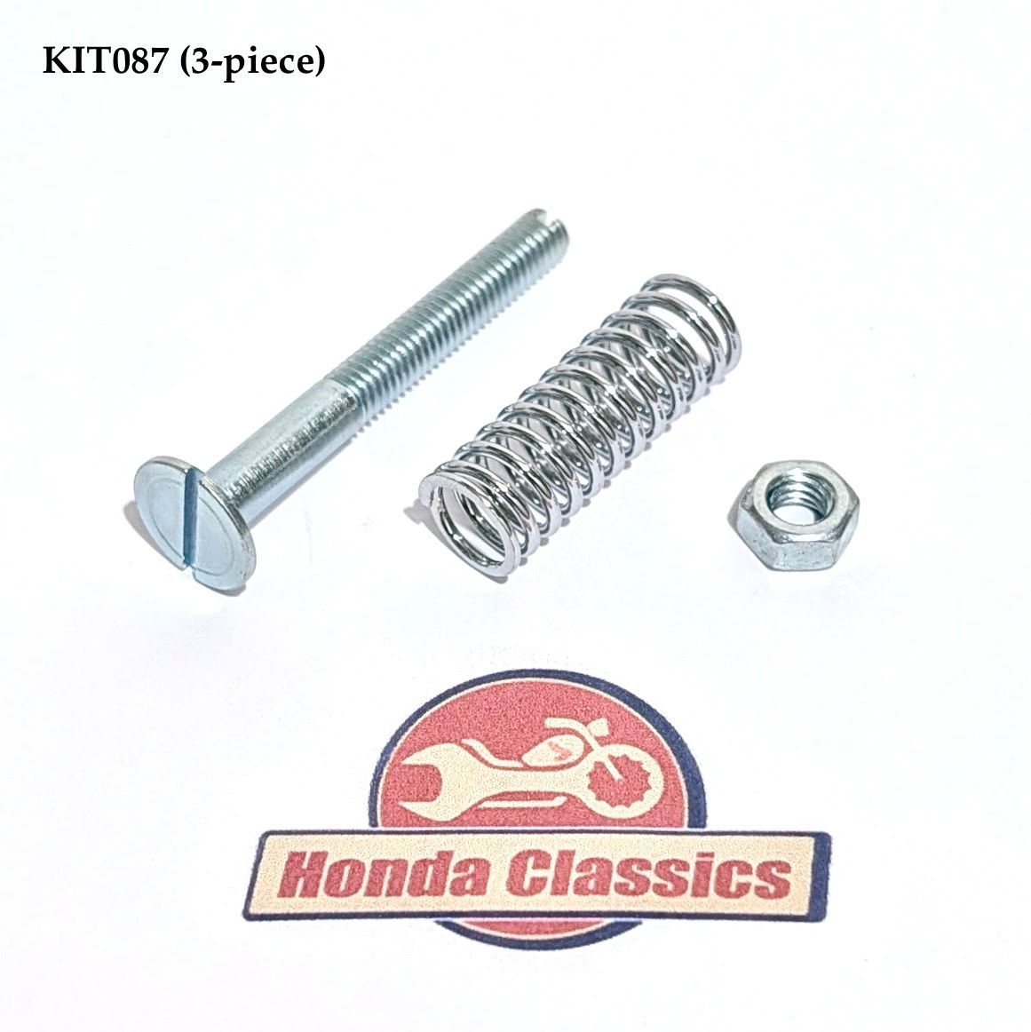 Front Brake Caliper Adjuster Screw, Spring & Lock-Nut - KIT087