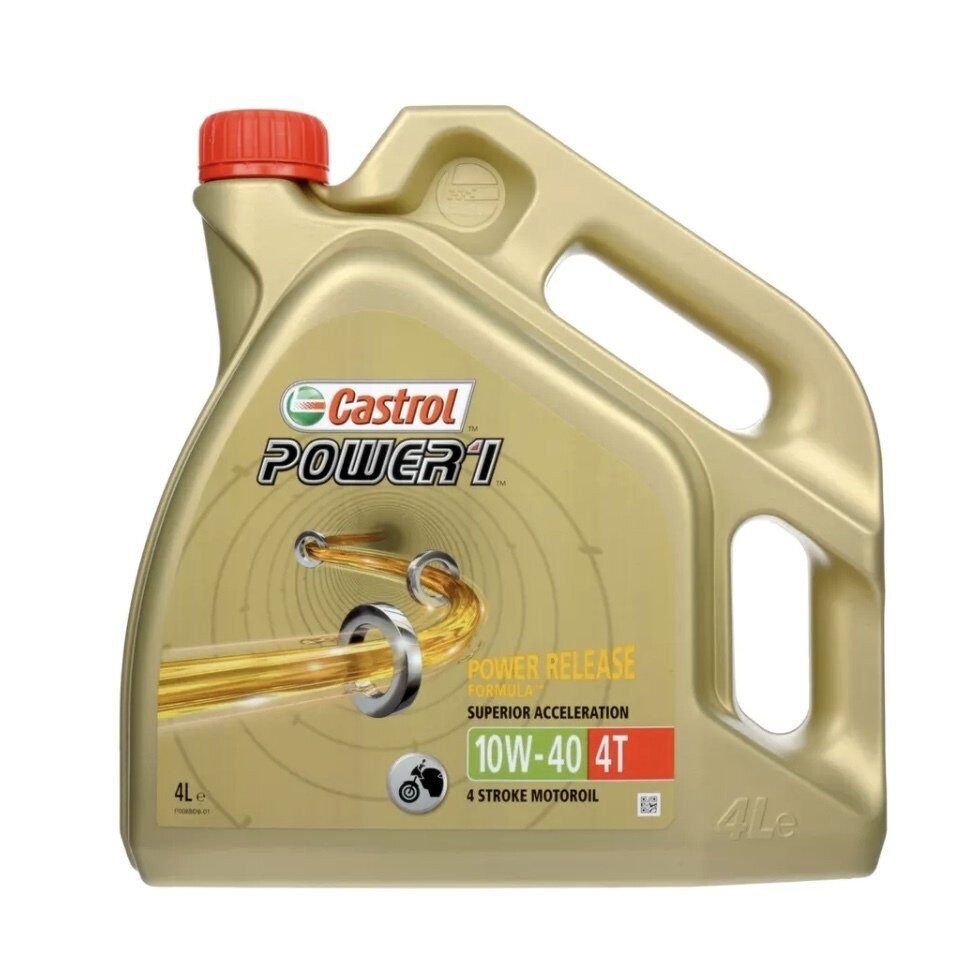 Castrol 4T 10w-40 Engine Oil, 4L - CAS124