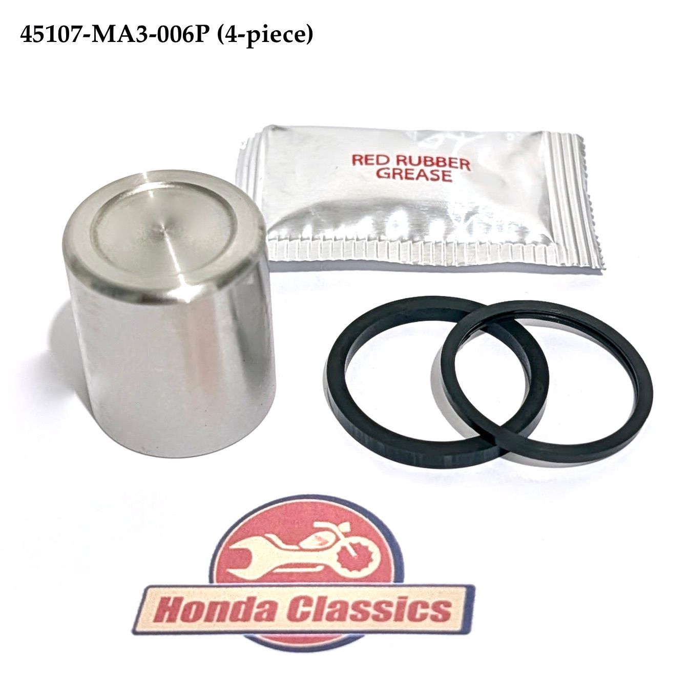 Brake Caliper Piston Stainless Steel & Seals Set , 45107-MA3-006P Brake Caliper Piston Stainless Steel & Seals Set , 45107-MA3-006P