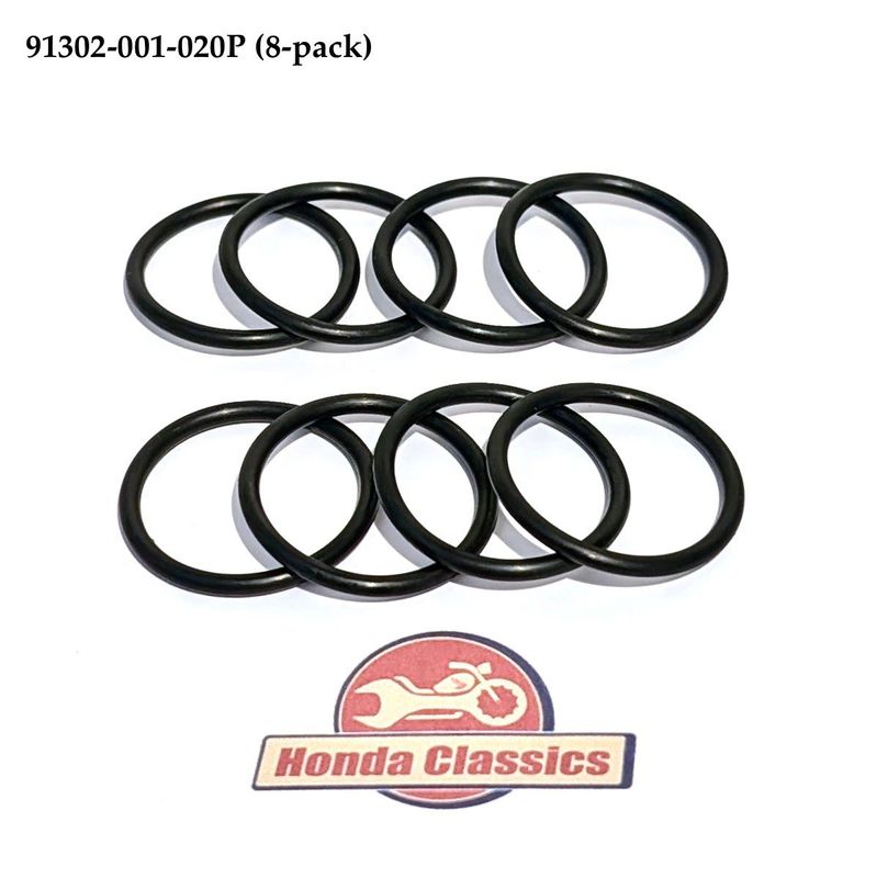 Tappet Cover Cap O-Ring Set (8-pack) 91302-001-020P