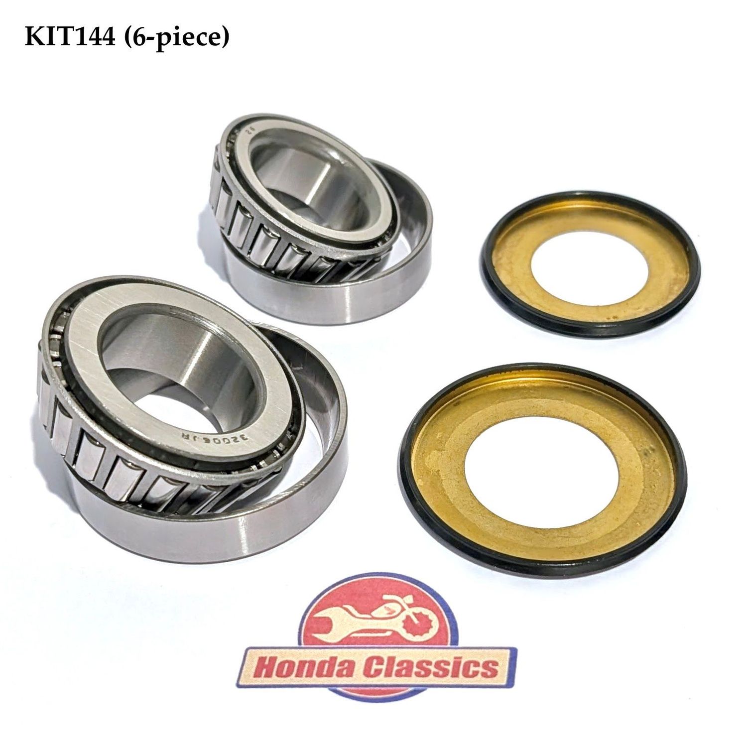 Steering Head Bearing Kit, Tapered Roller (6-piece) - KIT144 Steering Head Bearing Kit, Tapered Roller (6-piece) - KIT144