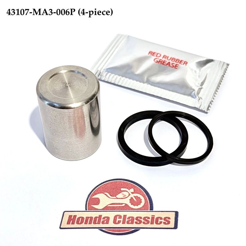 Brake Caliper Piston, Stainless-Steel & Seal. 43107-MA3-006P Brake Caliper Piston, Stainless-Steel & Seal. 43107-MA3-006P