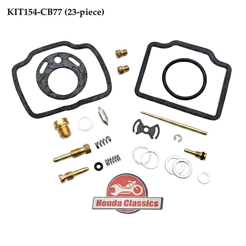 Carburettor Repair Kit (23-piece). KIT154-CB77 Carburettor Repair Kit (23-piece). KIT154-CB77