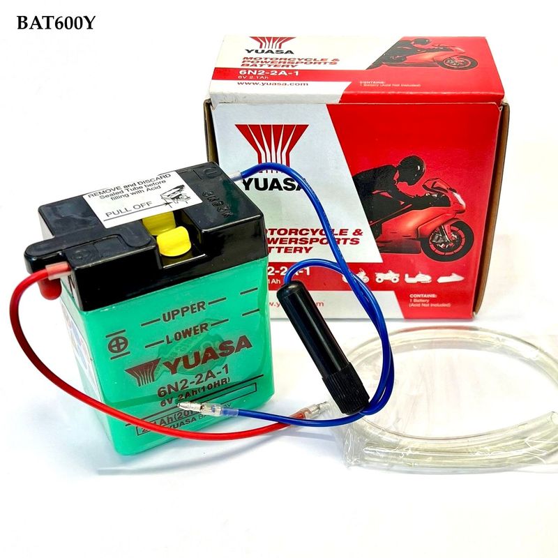 Battery, 6N2-2A-1 Yuasa. BAT600Y Battery, 6N2-2A-1 Yuasa. BAT600Y