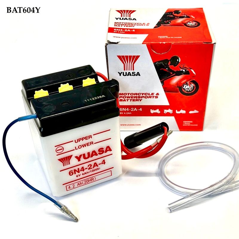 Battery, 6N4-2A-4 Yuasa. BAT604Y Battery, 6N4-2A-4 Yuasa. BAT604Y