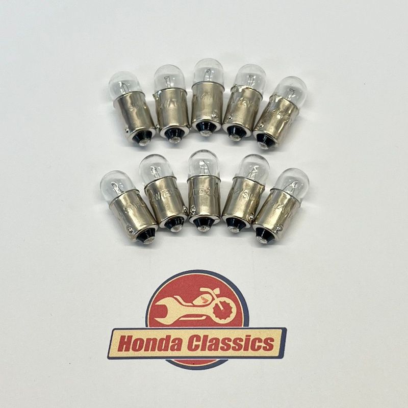 Instrument & Pilot Light Bulb, 12v 4w BA9S (Pack of 10). BLB014 Instrument & Pilot Light Bulb, 12v 4w BA9S (Pack of 10). BLB014