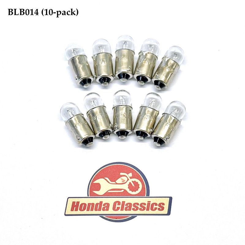 Instrument & Pilot Light Bulb, 12v 4w BA9S (10-pack). BLB014 Instrument & Pilot Light Bulb, 12v 4w BA9S (10-pack). BLB014