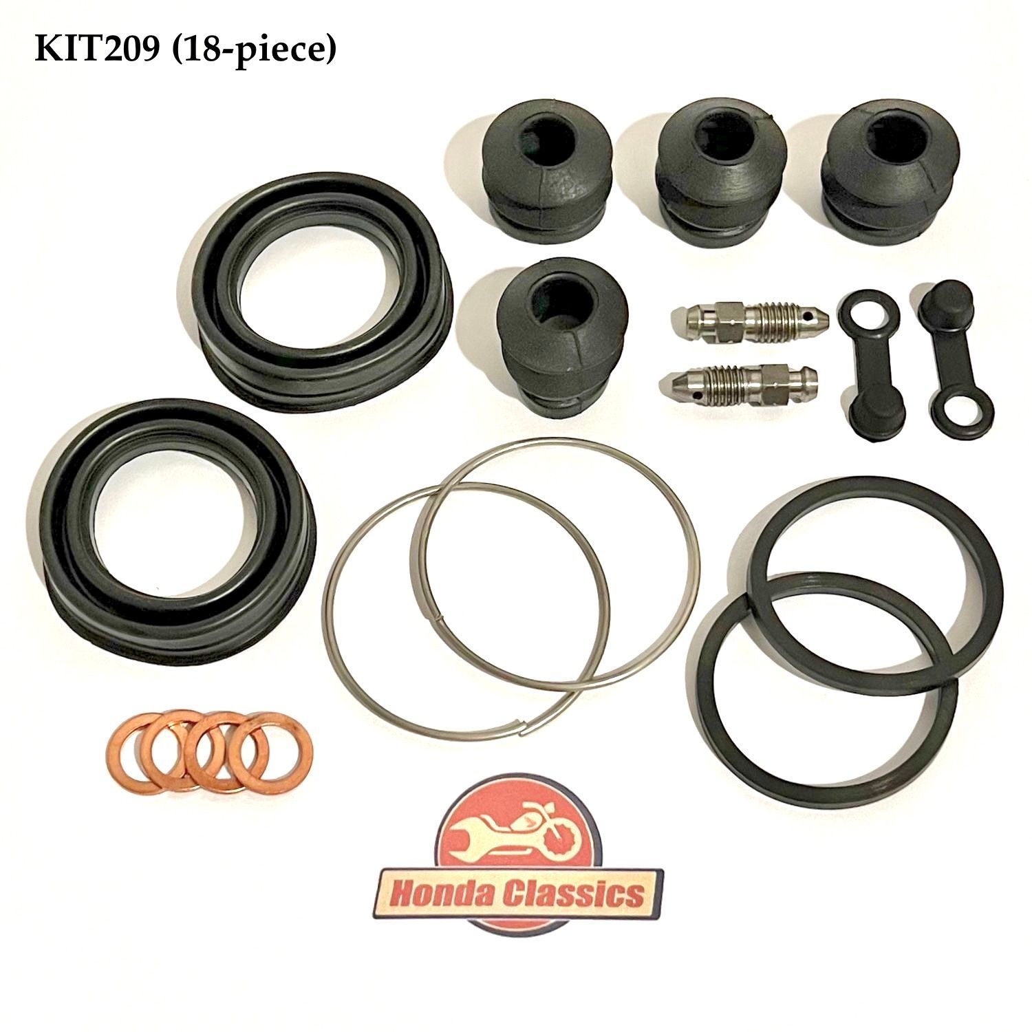 Front Brake Caliper x 2 Repair Kit (18-piece) - KIT209