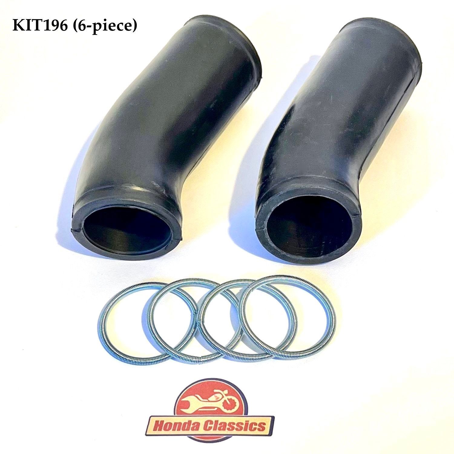 Air Filter Intake Rubber Tube & Spring Clip Set (Pair) - KIT196