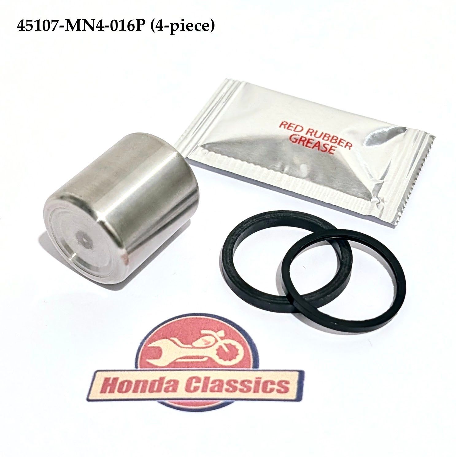 Brake Caliper Piston Stainless Steel & Seals Set. 45107-MN4-016P Brake Caliper Piston Stainless Steel & Seals Set. 45107-MN4-016P