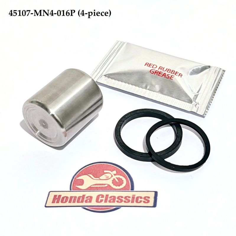 Brake Caliper Piston Stainless Steel & Seals Set. 45107-MN4-016P Brake Caliper Piston Stainless Steel & Seals Set. 45107-MN4-016P