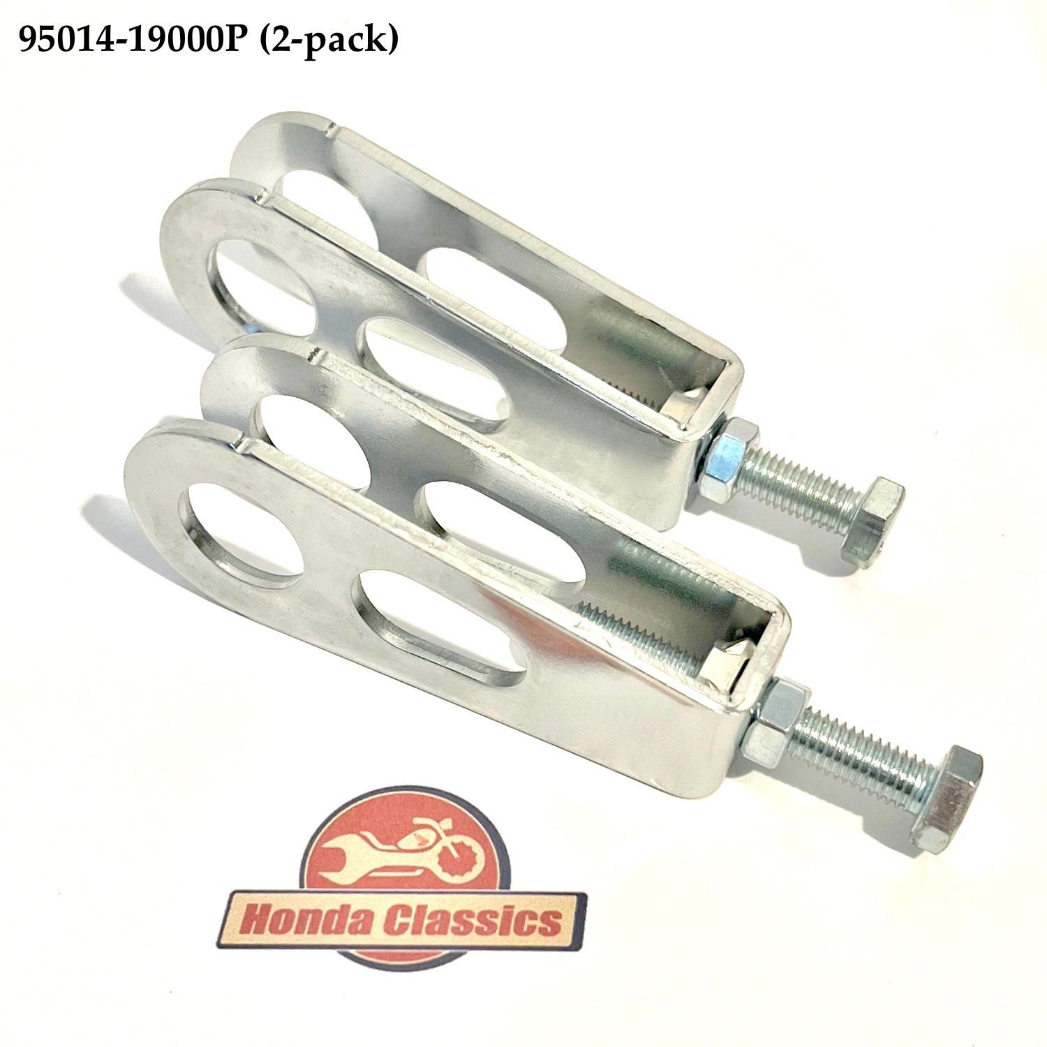Rear Wheel Chain Adjusters (2-pack). 95014-19000P