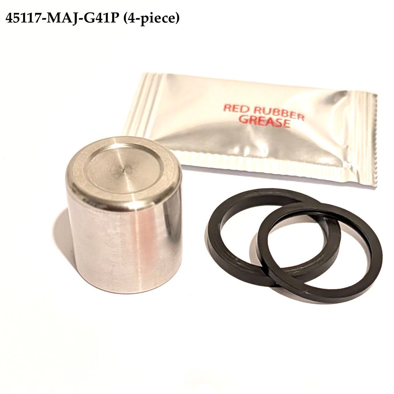 Brake Caliper Piston Stainless Steel & Seals Set (4-piece). 45117-MAJ-G41P Brake Caliper Piston Stainless Steel & Seals Set (4-piece). 45117-MAJ-G41P
