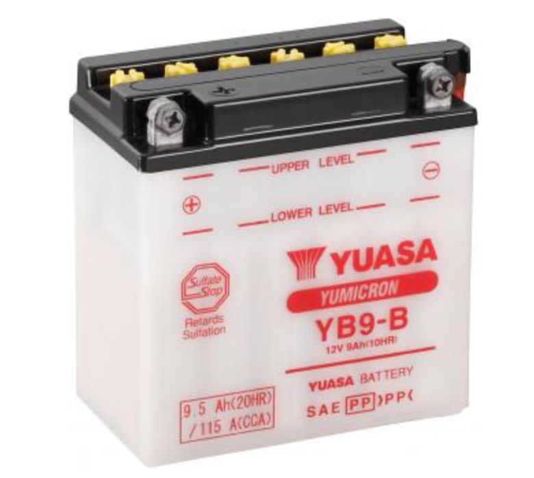 Battery, Yuasa - YB9-B. BAT001 Battery, Yuasa - YB9-B. BAT001