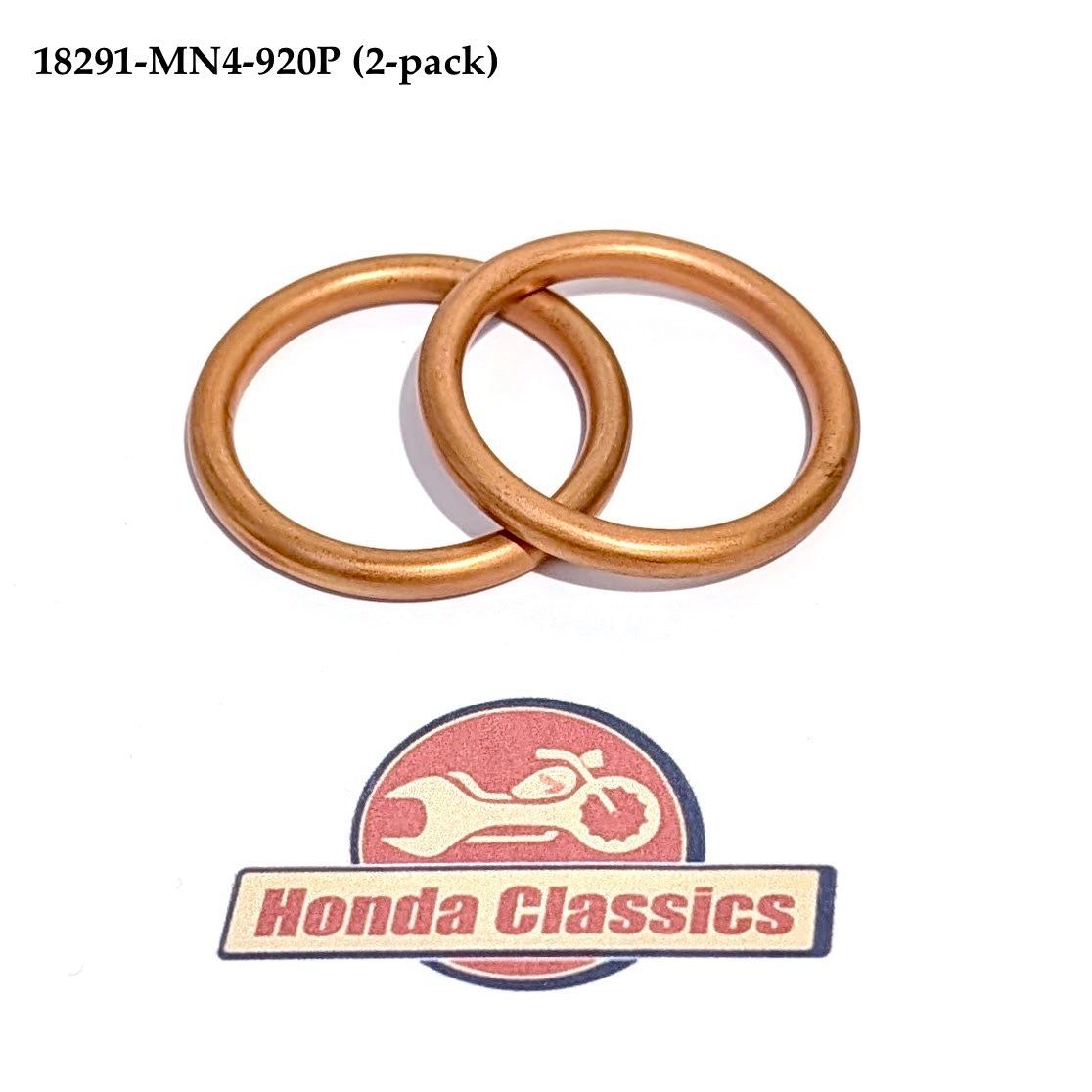 Exhaust Gasket Set, Copper (2-pack). 18291-MN4-920P