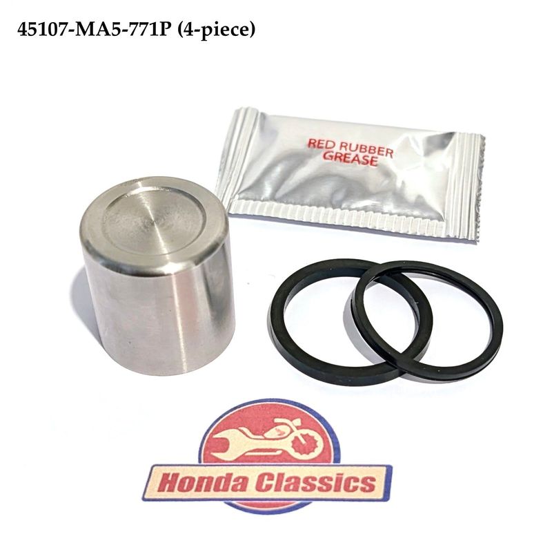 Brake Caliper Piston Stainless Steel & Seals (4-piece). 45107-MA5-771P Brake Caliper Piston Stainless Steel & Seals (4-piece). 45107-MA5-771P