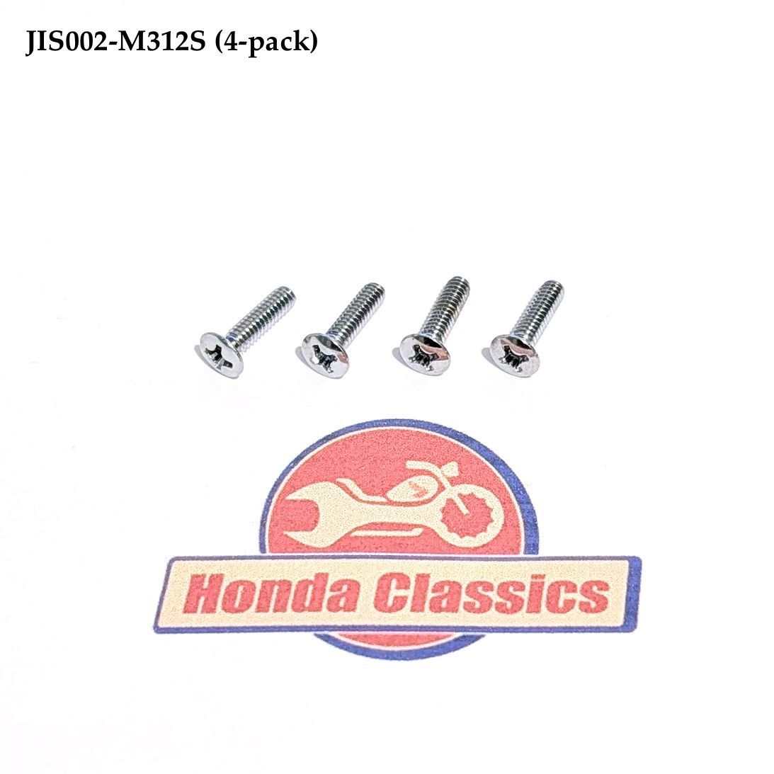 Tank Badge Screws (4-pack). JIS002-M312S Tank Badge Screws (4-pack). JIS002-M312S