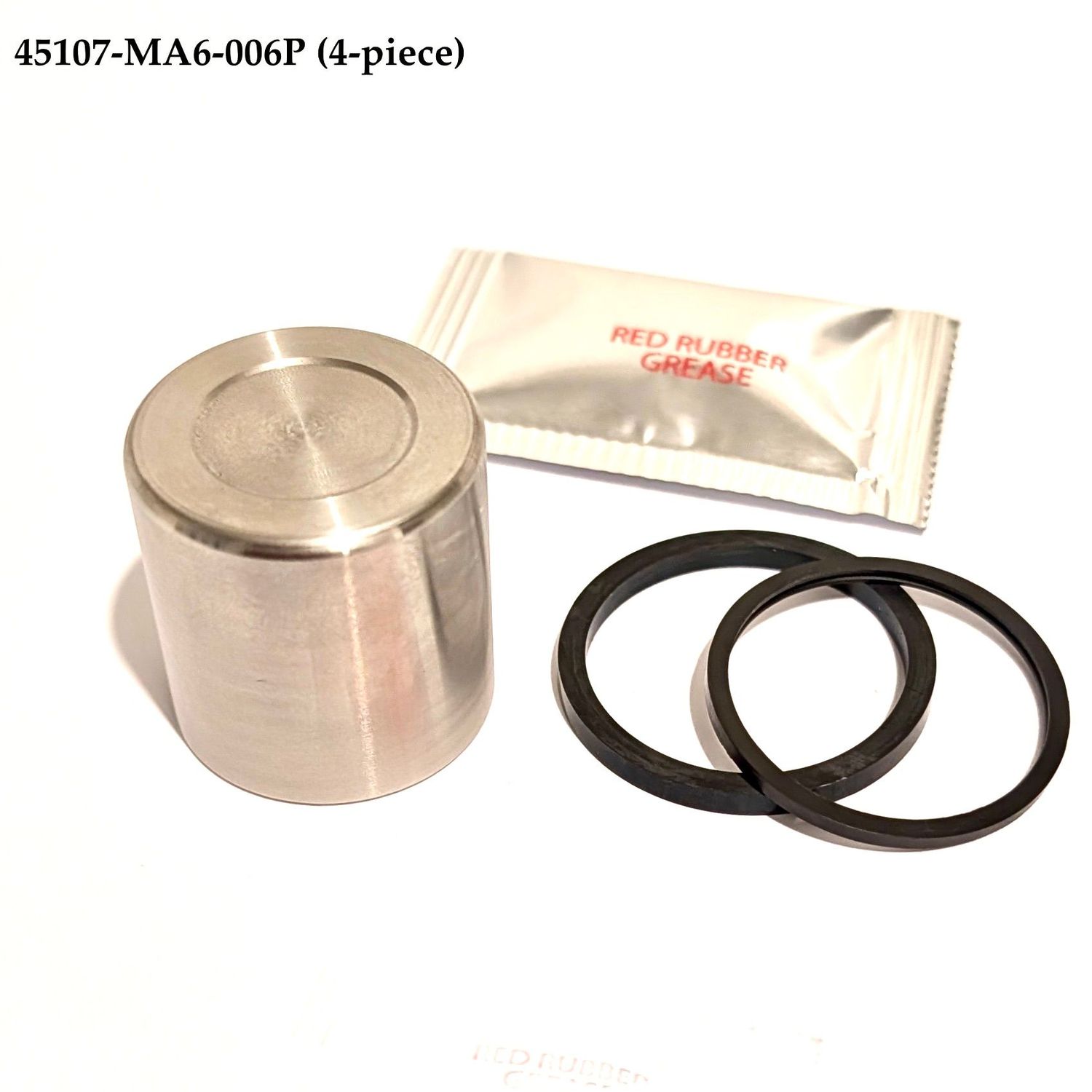 Brake Caliper Piston Stainless Steel & Seals Set (4-piece). 45107-MA6-006P