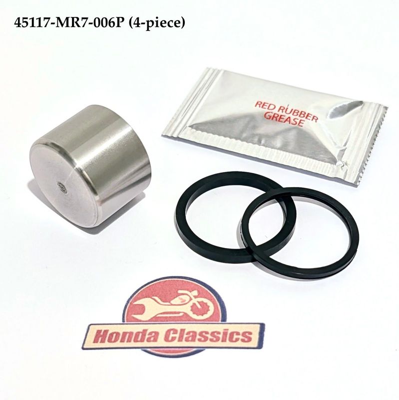 Front Brake Caliper Piston Stainless Steel & Seals Set. 45117-MR7-006P Front Brake Caliper Piston Stainless Steel & Seals Set. 45117-MR7-006P