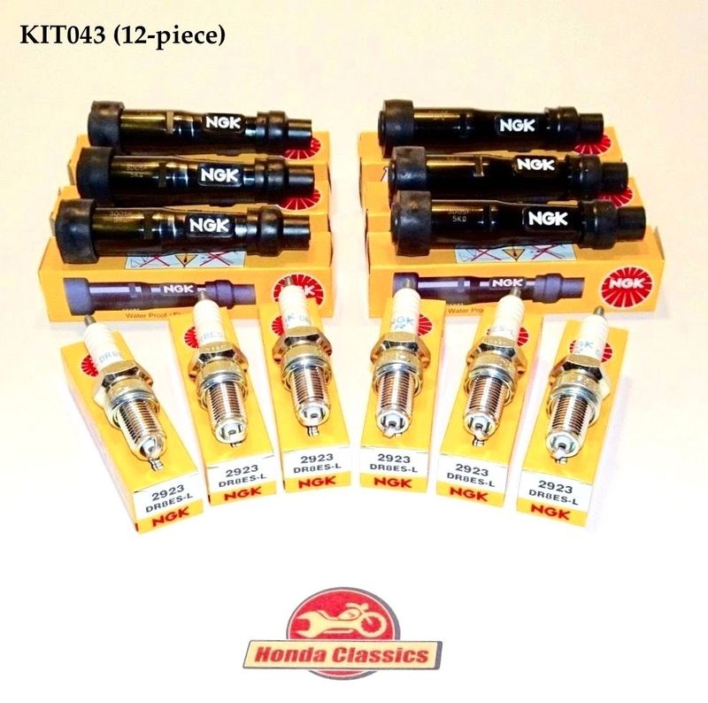 NGK Spark Plug & Cap Set (12-piece) - KIT043 NGK Spark Plug & Cap Set (12-piece) - KIT043
